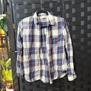 H&M Long Sleeve Plaid Button Down Shirt